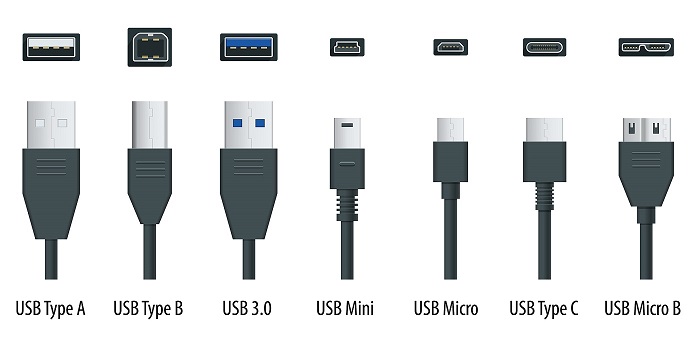 انواع کابل های usb انواع کابل های usb