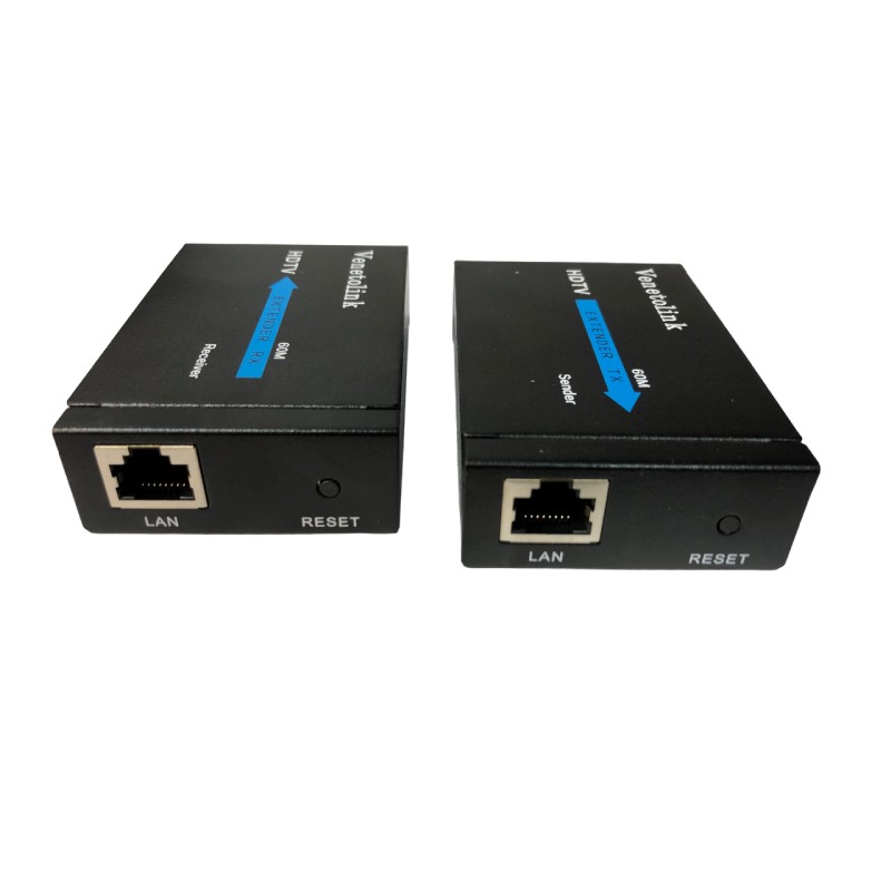 تبدیل HDMI EXTENDER برند Venetolink به طول 60 متر با آداپتور