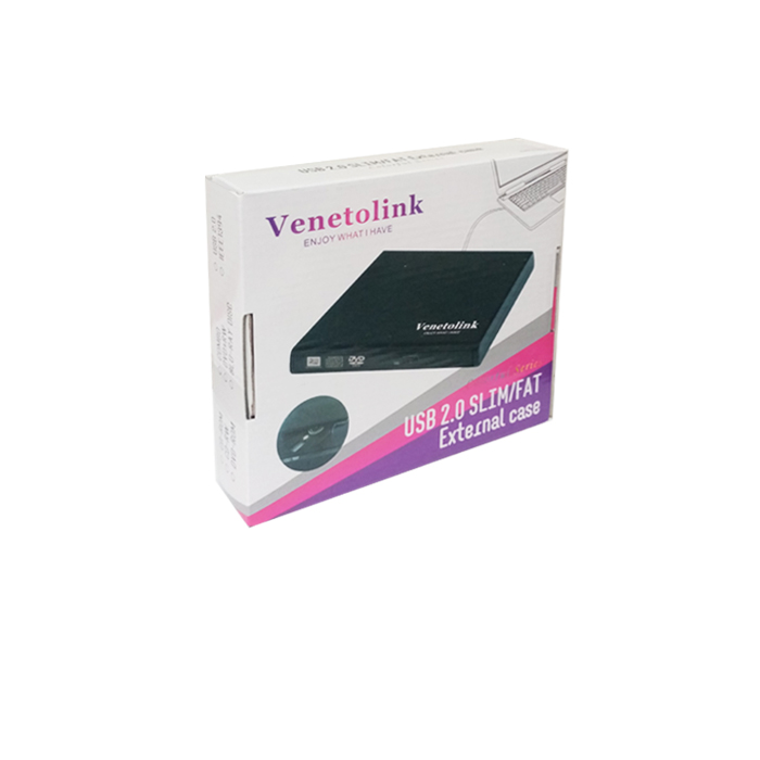 باکس DVD Writer نازک (9.5mm) SLIME USB2.0 Venetolink       