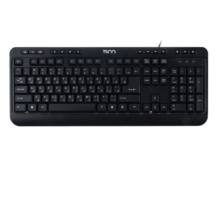 کیبورد و ماوس سیمی تسکو مدل تی کی ام 8052 TKM 8052 Wired Keyboard and Mouse