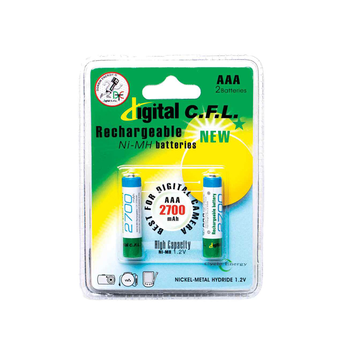 باتری نیم قلم شارژی مدل C.F.L 2700mah