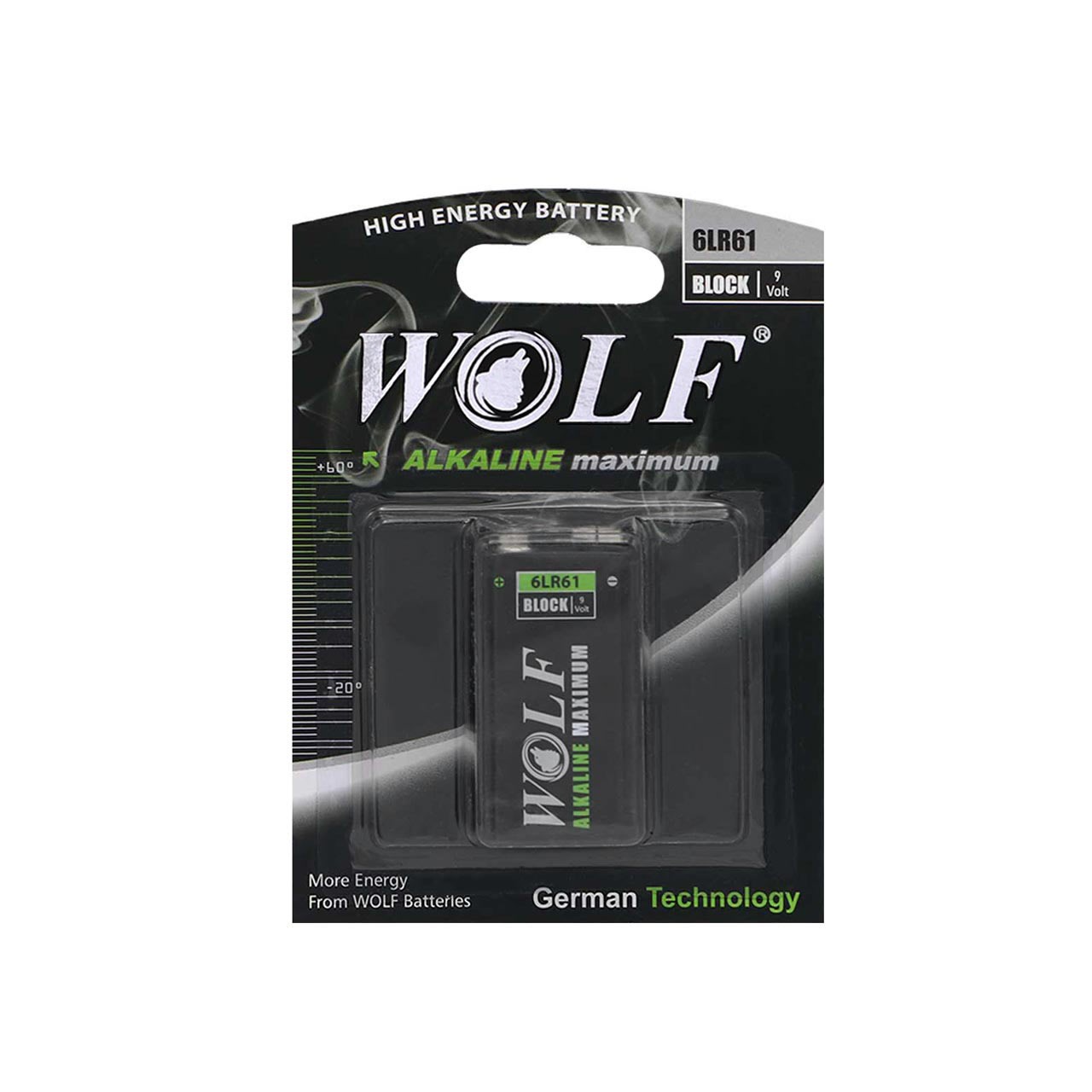 باتری کتابی وولف مدل Wolf ALKALINE
