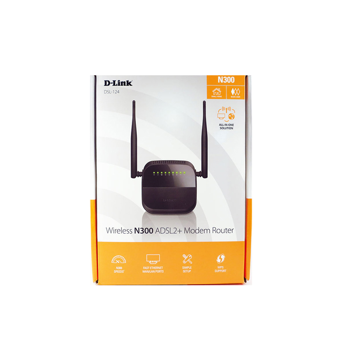 مودم روتر بی سیم دی-لینک مدل ADSL2+ D-LINK DSL-124 