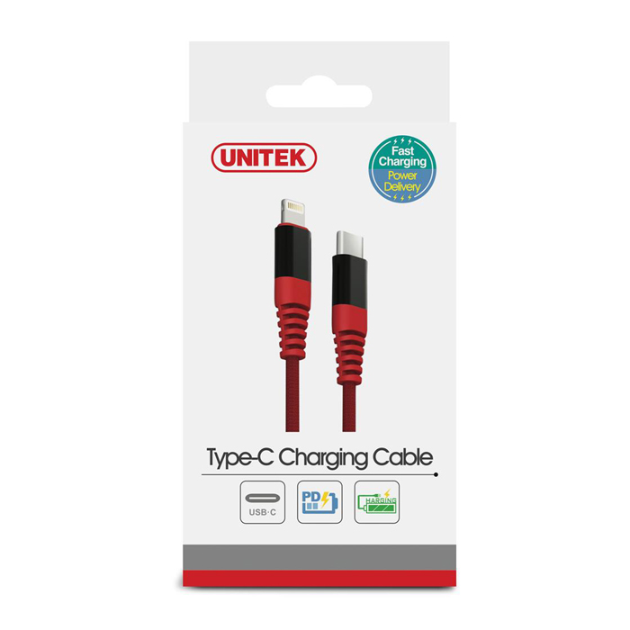 کابل شارژ type-c to lightning یونیتک UNITEK C4048RD