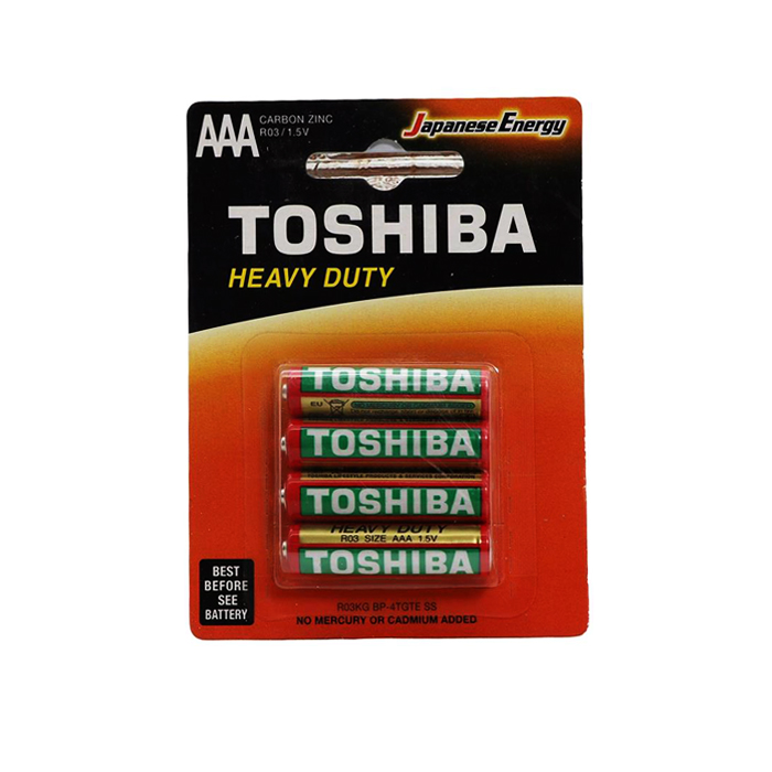 باتری نیم قلم 4تایی TOSHIBA
