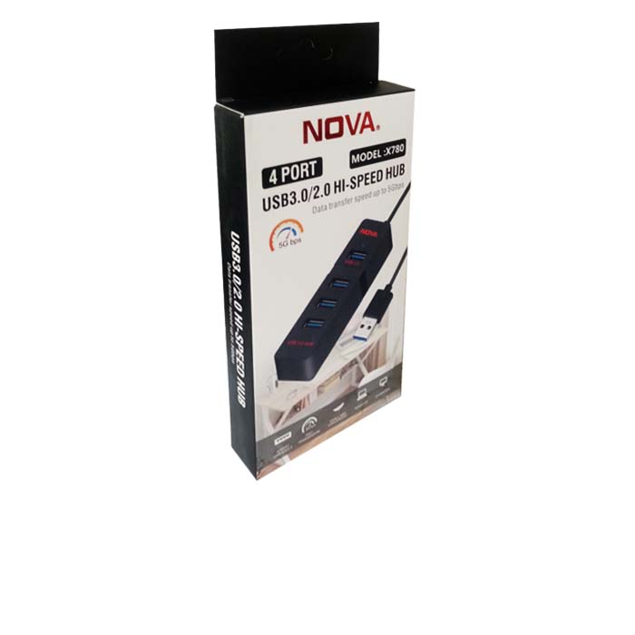 هاب 4 پورت NOVA USB3 مدل X780 