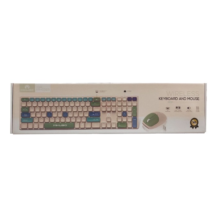 ست کیبورد موس بیسیم mikuso مدل KB-C023