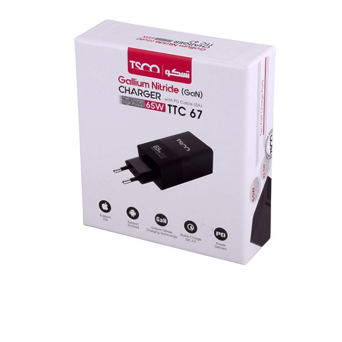 کلگی شارژر برند تسکو مدل TSCO-TTC67 BLACK