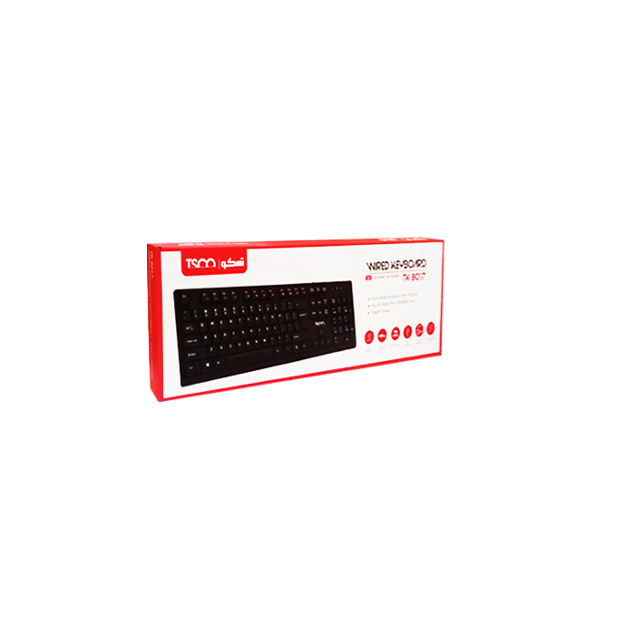  کیبورد تسکو مدل TSCO TK 8017 با حروف فارسی  