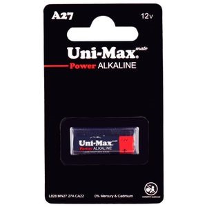 باتری مینی یونی مکس Unimax پاور آلکالین یک عددی A27