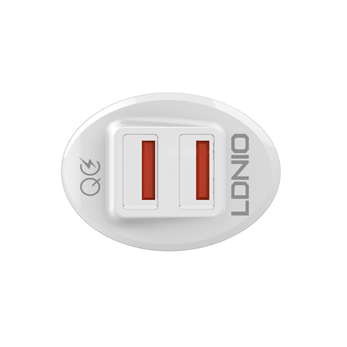 شارژر فندکی الدینیو مدل  C511 QC3 به همراه کابل تبدیل microUSB