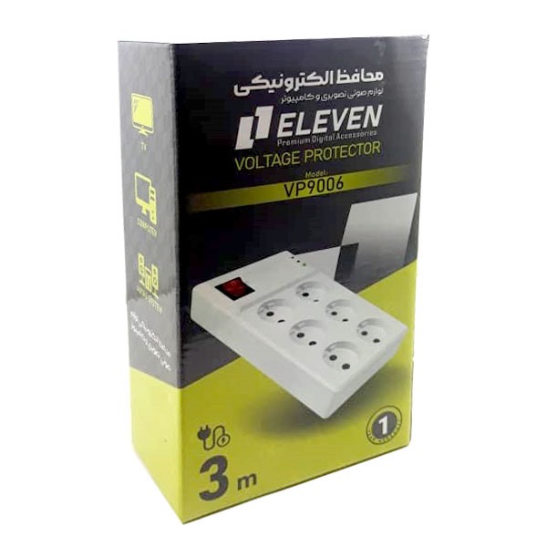محافظ برق 6خانه 3متری ELEVEN مدل 9006 VP