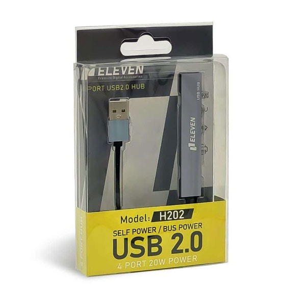 هاب 4 پورت USB2 ELEVEN مدل H202
