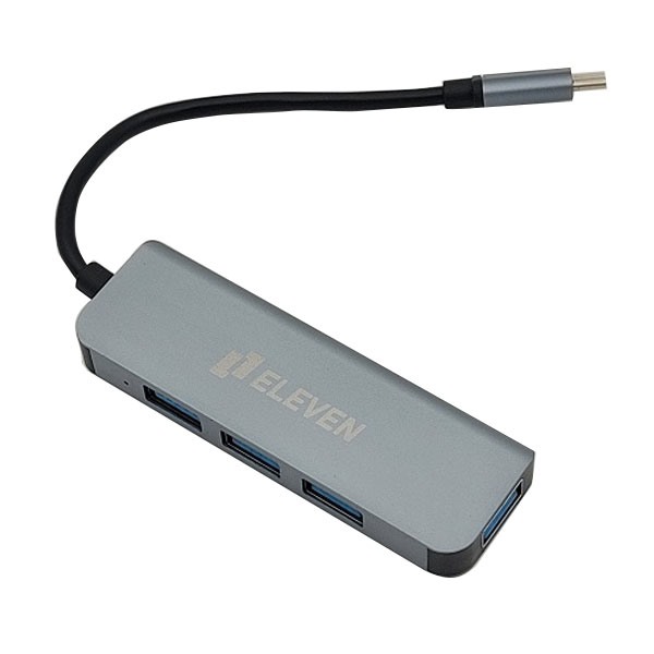 هاب 4  پورت USB3 TYPEC ELEVEN مدل H801
