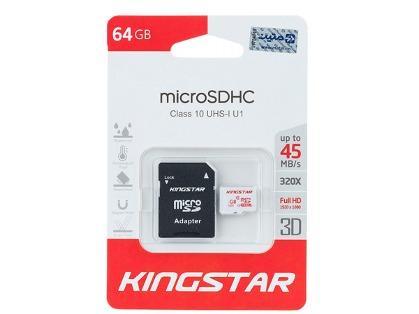 مموری 64 گیگ KINGSTAR micro sd C10 45X