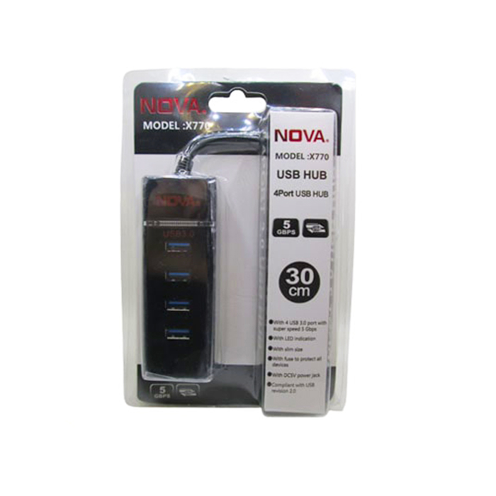 هاب 4 پورت NOVA USB3 X770 