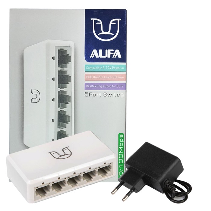 هاب سوییچ شبکه 5پورت AUFA S105