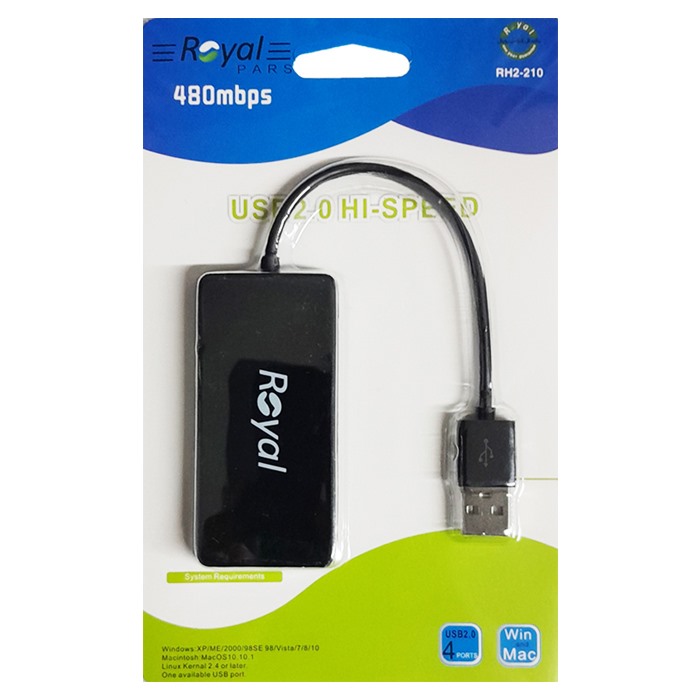 هاب 4پورت ROYAL RH2-210 USB