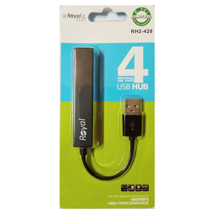 هاب چهار پورت ROYAL RH-428 USB2