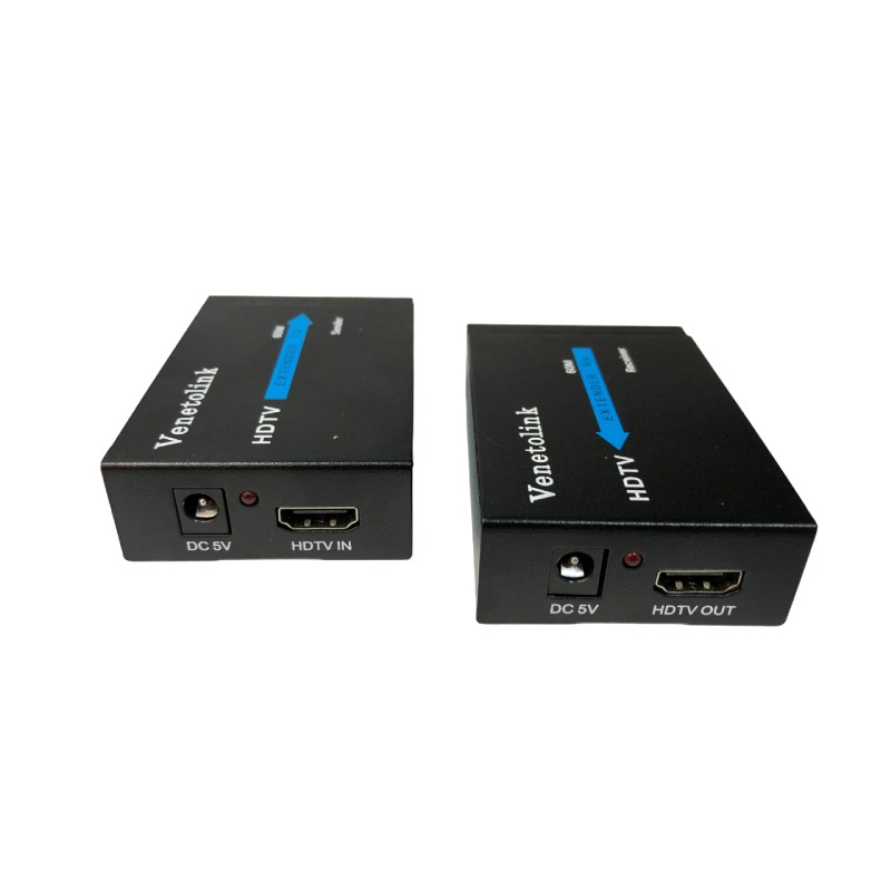 تبدیل HDMI EXTENDER برند Venetolink به طول 60 متر با آداپتور