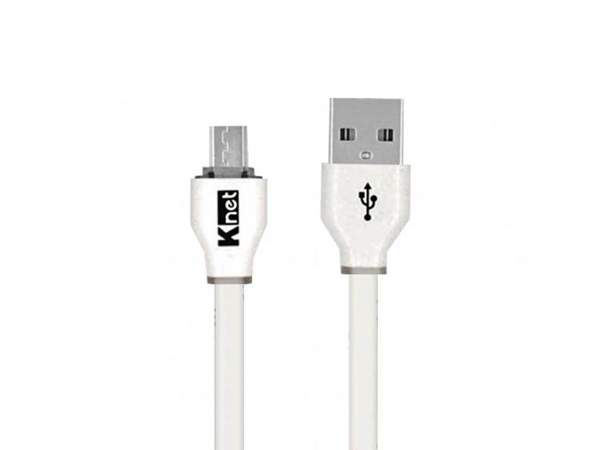 کابل شارژ و دیتای 1.2متری KNET FLAT micro to usb