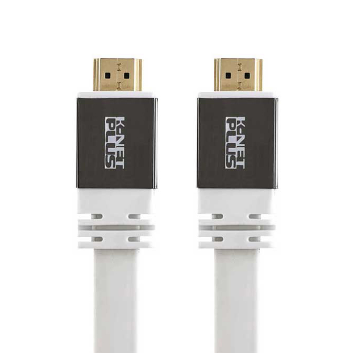 کابل HDMI مدل KNET PLUS 4K FLAT بطول 1.8 متر