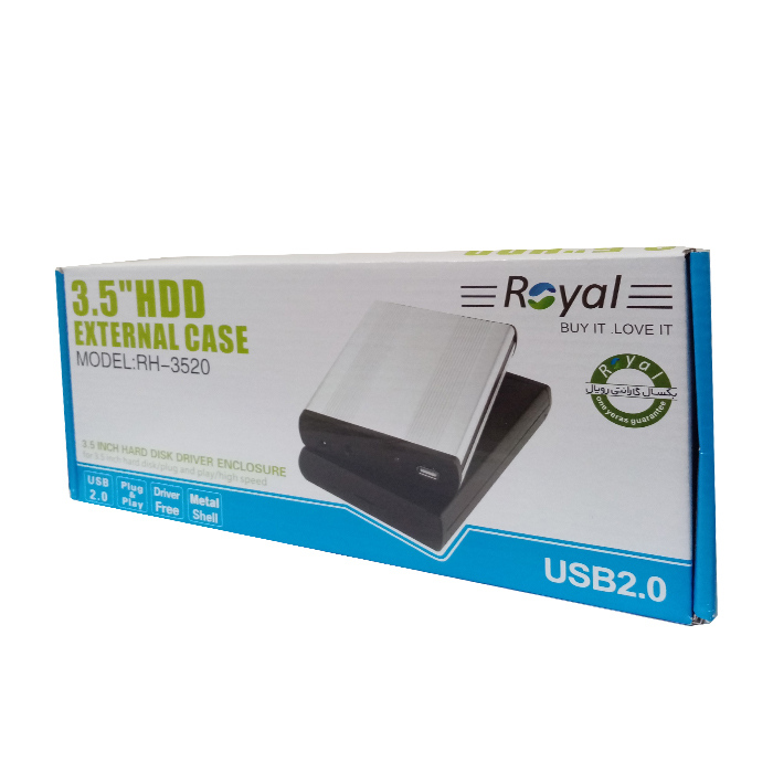 باکس هارد 3.5 اینچی USB 2.0 مدل ROYAL RH-3520