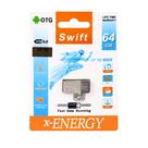 OTG فلشUSB3.0 x-ENERGY مدل SWIFT ظرفیت 64G 