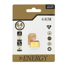 فلش 64گیگ X-ENERGY مدل GEM gold  
