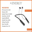 هندزفری بلوتوثی ایکس انرژی مدل X-809 V گردنی