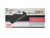 KVM سوئیچ 1 به 4 دستی B-NET USB