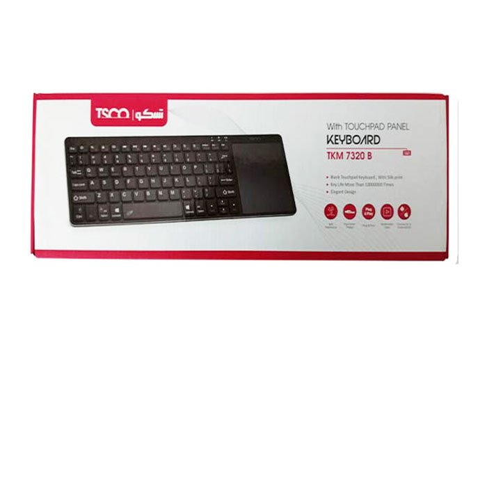 کیبورد بی سیم تسکو مدل TSCO TKM 7320 B