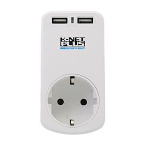 رابط برق تک خانه کی نت با 2 پورت USB مدل KNET PLUS