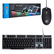 کیبورد و موس گیمینگ سیم دار RGB آیمیک مدل AN-350