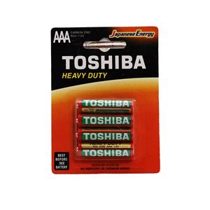 باتری نیم قلم 4تایی TOSHIBA