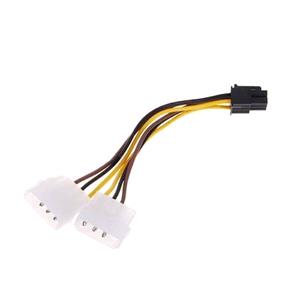 کابل برق گرافیک 6 پین به 4 پین 2سر