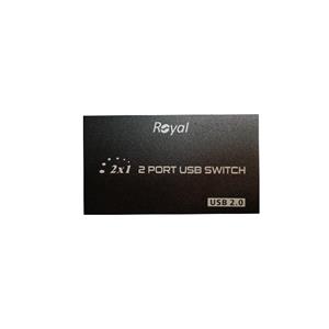 دیتا سوییچ پرینتر 2 پورت رویال مدل Royal 1A2B USB Switch 