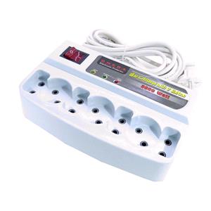 محافظ برق آنالوگ 7 خانه 3 متری کلیددار امگا 